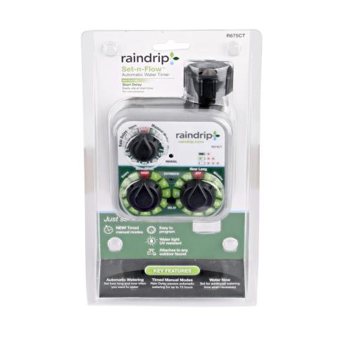 Raindrip Hose-End Automatic Water Timer, Analog