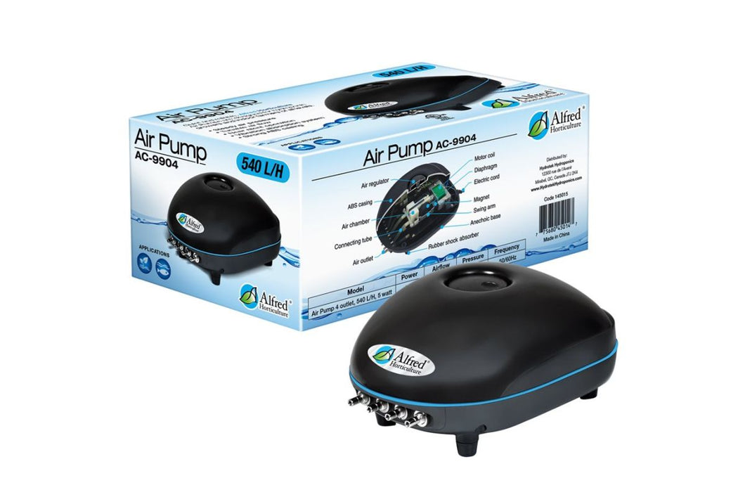 Alfred Air Pump 4 Outlets 540L/H 5W