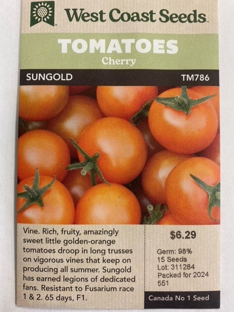 Tomatoes Cherry - Sungold 15 Seeds