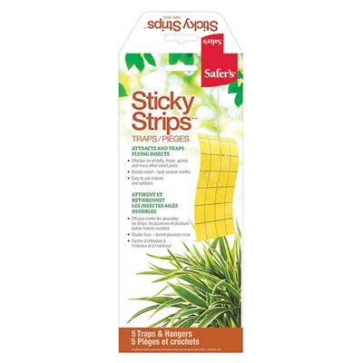 Safer's Sticky Yellow Trap (Aphid / Whitefly) 5/pk