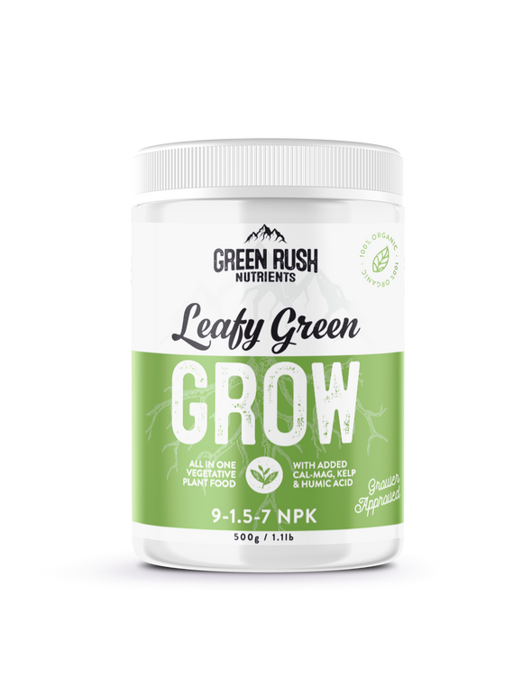 Green Rush Nutrients Leafy Green Grow Organic Vegetative Plant Nutrients