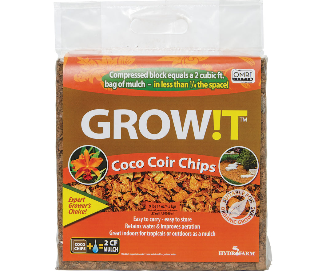GROW!T Organic Coco Coir Chips Block 2 cu ft
