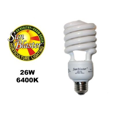 Sunblaster 26W 6400K CFL Single Bulb