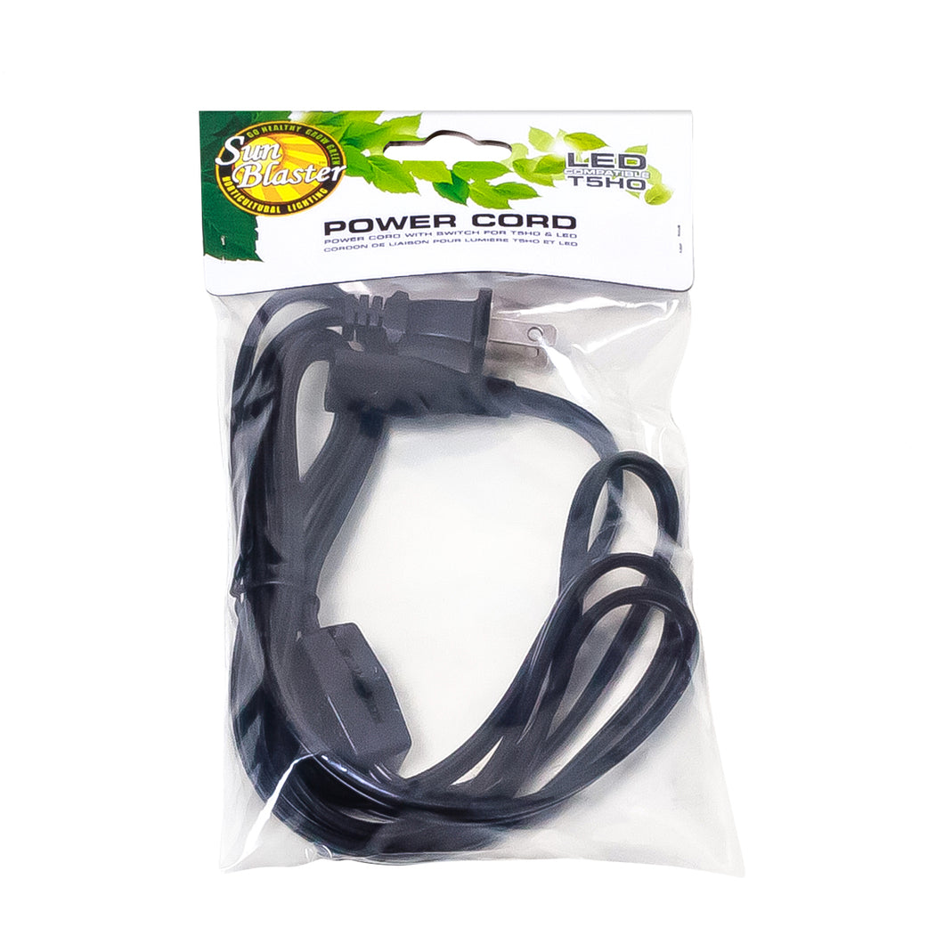 Sunblaster Power Cord with On/Off Switch-6'