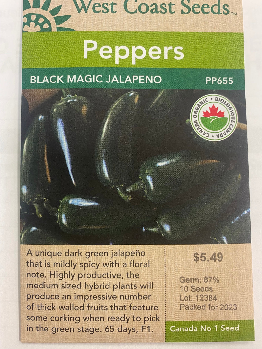 Peppers - Black Magic Jalapeno 10 seeds