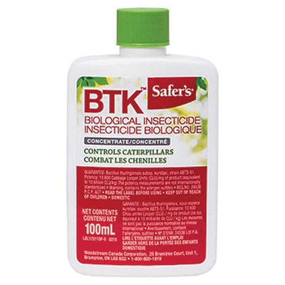 Safer's BTK Biological Insecticide Concentrate 100mL