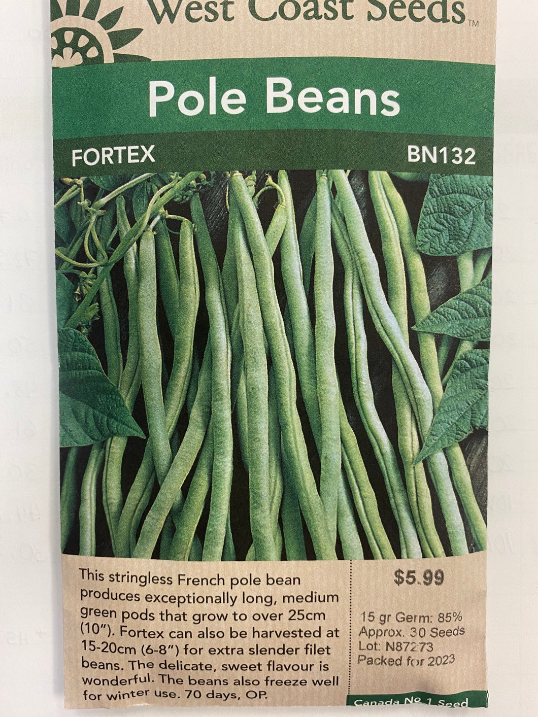 Pole Beans - Fortex 15gr