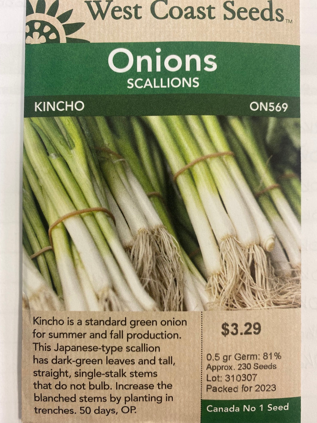 Onions Scallions - Kincho 0.5gr