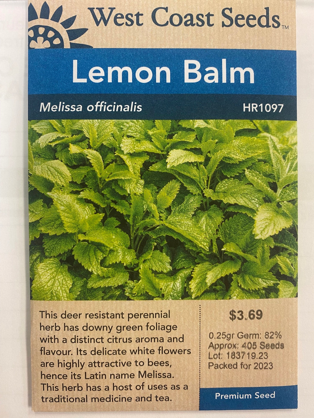Lemon Balm - Melissa Officinalis 0.25gr