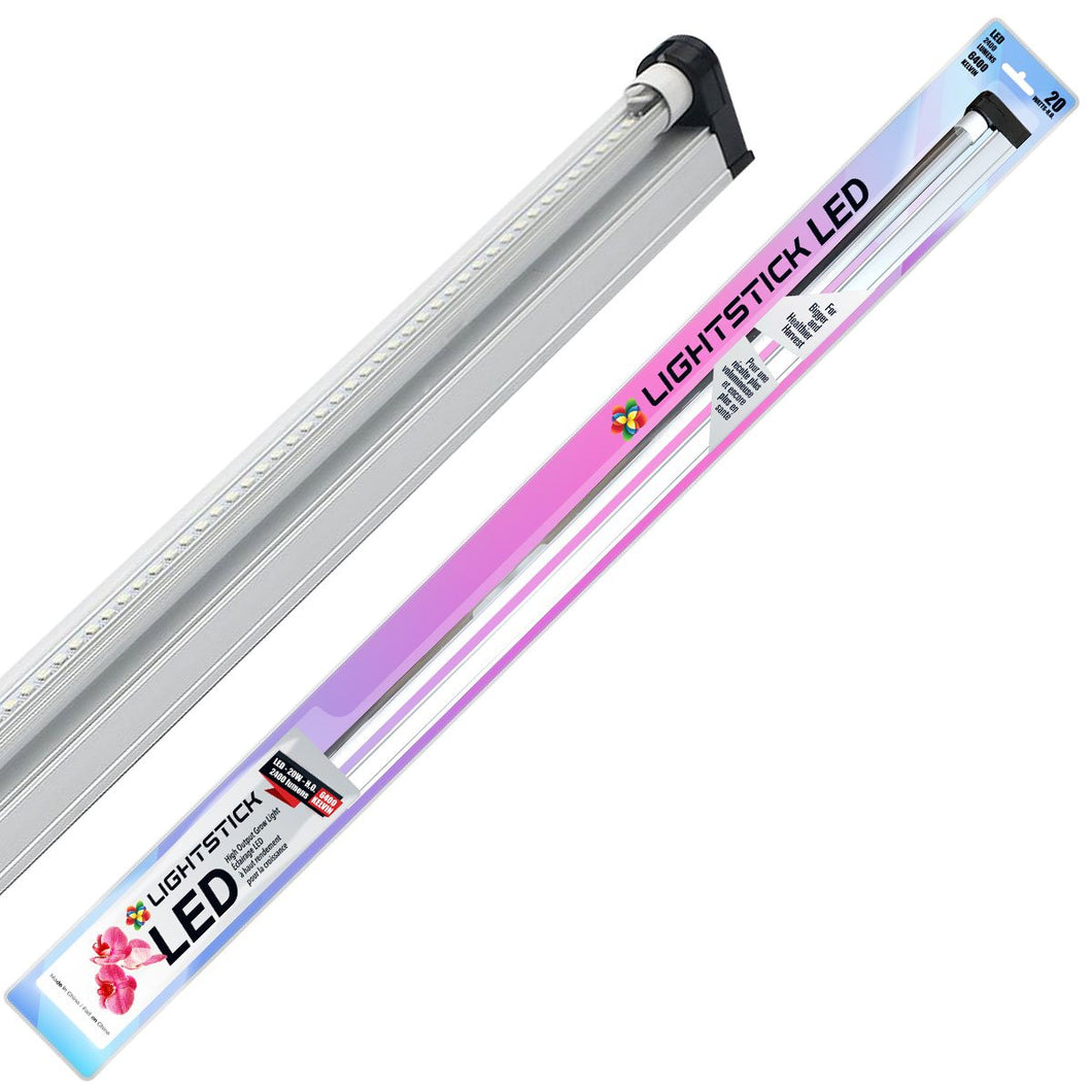 Lightstick LED 6400K 4' Grow Light Strip 120-240V Linkable