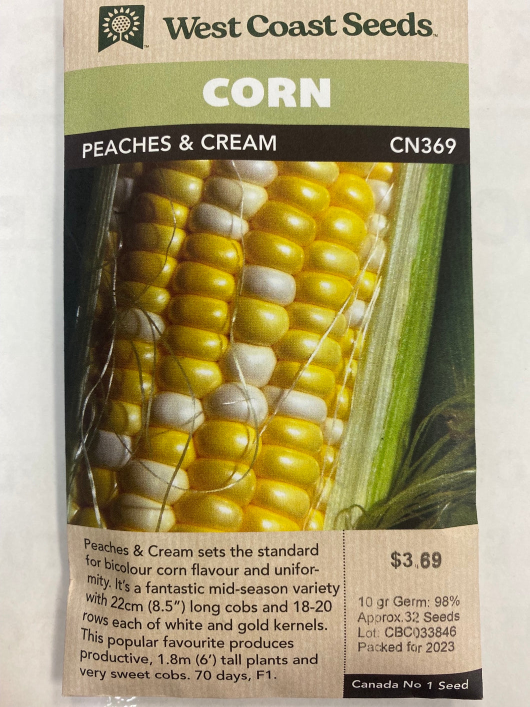 Corn - Peaches & Cream 32 seeds